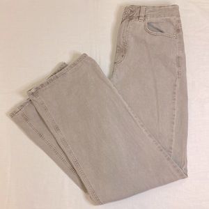 Garage Wide Leg Beige Jeans